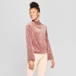 JoyLab | Velour Fleece Pullover - Rose Taupe